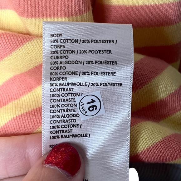 Free People We the Free XL Classic Striped Oversized Crewneck In Tangeri… - Picture 11 of 11